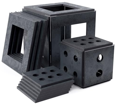 WelderElite 12-Piece Welding Coupons 1/8 Welding Practice Kit 11 Gauge Beginners Welding Mild Steel Sheet Can Be Used to Make 1 Dice and 1 Cube Frame