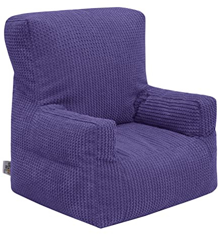Ready Steady Bed Kindersessel | Sessel für Kinder weiche sicherer Sitz zum Spielen für Ihr Kind | Ergonomisch gestalteter Kleinkind Kindermöbel | Kindersitzsack Cord mit Füllung (Lila)