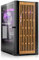 SQ-Tower 07W Boîtier de Jeu Mid-Tower ATX, Panneau en Verre trempé, Avant en Bois à Flux d'air élevé, Noir