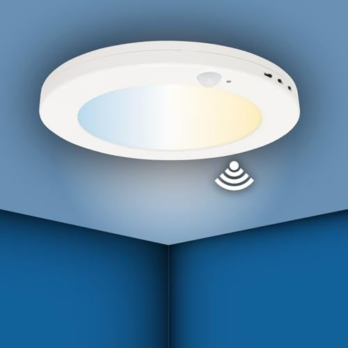 LED ATOMANT Panel LED Circular Superficie/Empotrar 225mm 20W CCT Sensor | Con Selector de color CCT, 2000 Lumenes, Corte ajustable 55-200mm