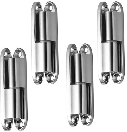 PARFCO Charniere Porte 4 Pièces Paumelles de Porte, Charnières Porte Amovibles, Charnières Porte Silencieuses, Gond Porte, pour Portes D'armoires, Portes Pièces, Portes Meubles