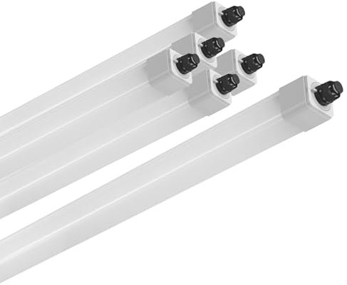 ELG Leuchten 6x LED Feuchtraumleuchte Stallleuchte 150cm 4000K dlg anerkannt ammoniakbeständig 53W 6500lm IP66 Agrarleuchte Stalleuchte Beleuchtung Kuh Kuhbeleuchtung Schweineleuchte agrarlampe