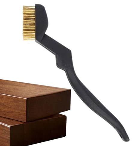 Wire Brushes for Cleaning | Wire Brush Set | Brass Brush | Steel Wire Industrial Cleaning Brush | Curved Handle Brushes | Rust Removal and Decontamination | Curved Bristle Toothbrush for Cleaning | He