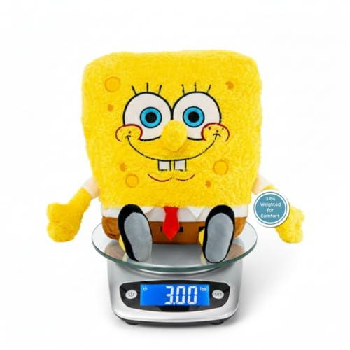 Franco Calm Spongebob Squarepants Bedding Super Soft Calming 3Lb Weighted Cuddle Pillow Buddy, Comfort Pillow, (Officially Licensed Product)
