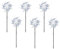 6 Pcs Windmills for Children,Garden Windmill Spinners Bird Scarer Wind Spinner Reflective Pinwheels Repellent Silver Rainbow Sparkly Kids Toy Pinwheel Deterrent,for Childrens Scare Birds Anti-Bird