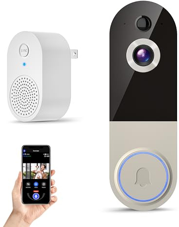 1080P Wireless Dome Security Camera, Rechargeable Battery Powered, 2-Way Audio, Night Vision, AI Human Detection, Cloud Storage, 2.4G WiFi