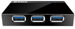 D-Link DUB-1340 HUB USB Hub 4 Ports USB 3.0 - Idéal pour Partager une Connexion Entre Plusieurs Périphériques USB