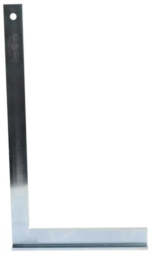 Dönges Profi Schlosserwinkel mit Anschlag, 400 x 230 mm, rostfrei & verzinkt aus Stahl | Für genaues Arbeiten im Metallbau, Werkstattbereich| 90 Grad Winkel mit Anschlag, Anschlagwinkel Metall