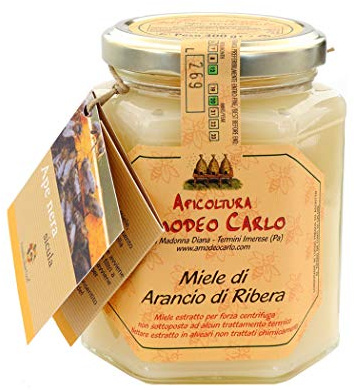 Amodeo Carlo - Miel d'Oranger abeille noire de Sicile 400gr