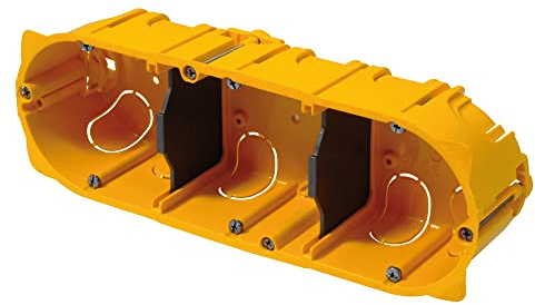 Legrand 080043 Scatola Multiposta Batibox per pareti a secco 3 posizioni o 6-8 moduli, 40 mm Profondità