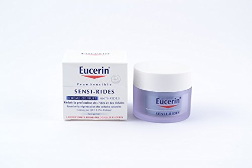 Eucerin Sensi-Rides Night Cream Reduces Depth of Wrinkles and Firms Skin 50 ml
