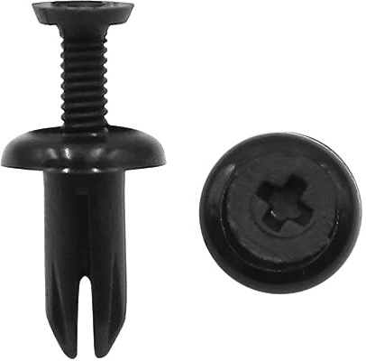 sourcing map 20Stk. 5mmx 9mm x 11mm schwarz Auto Plastik Push in Niet Befestigungsträger Klipp DE de