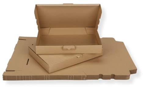 20 St. Maxibriefkarton 350 x 250 x 50 mm DIN A4 braun Warensendung Faltkarton, Warenpost, Klappdeckelkarton
