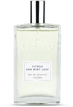 CREMO Eau de Toilette pour Homme 100ml Agrumes & Feuilles de Menthe- Parfum hespéridé - Cadeau pour Homme