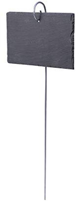 ZZDH Pflanzenschilder 5 stücke schiefer gartenarbeit labels pflanze indentizierer rechteckige hängende pflanzezeichen Garten Pflanztöpfe Gemüse Schilder