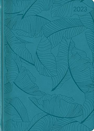 Ladytimer Grande Deluxe Turquoise 2023 - Taschen-Kalender A5 (15x21 cm) - Tucson Einband - mit Motivprägung - Weekly - 128 Seiten - Alpha Edition