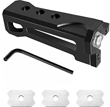 Edge Trimmer Wood, Aluminum Alloy Chamfer Plane Edge Banding Trimmer, Cut Edge Banding Sealing Chamfer Woodworking Burr Scraper, R1+R2+R3