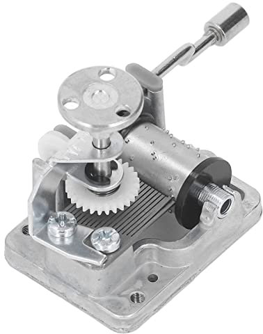 Fyearfly Movimento del Meccanismo Musicale retrò a 18 Note Movimento del Meccanismo Musicale a Manovella di Ricambio in Lega Stile retrò Decorazione Domestica per Carillon