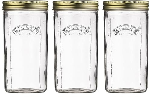 Belgravia WIDE MOUTH PRESERVE Glass Jar 1 Litre (3)