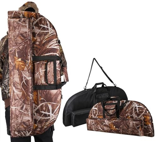 NCONCO Bogenschießen Bogenkoffer Compound Bogen Rucksack Leicht Tragbar Outdoor Bogenschießen Tragetasche Große Kapazität Langlebige Aufbewahrung Bogen Fall mit Pfeiltasche Perfekt für die Jagd