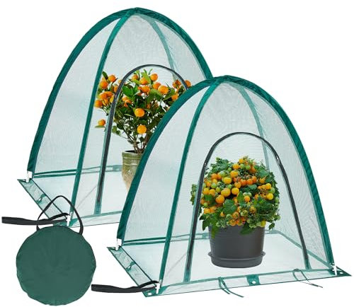 ToBoom Premium Mini-Gartennetz, Pop-Up-Gewächshaus-Pflanzenabdeckungen und tiersichere Pflanzenschutz, ideal für Sommergärten