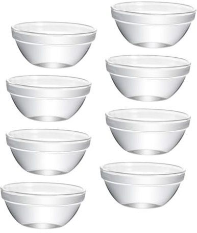BEBEMOKO 8 Piezas Cuenco Para Pastel De Tazón Tazón De Gelatina Multiusos Para Gelatina Para Postres Caseros Tazones De Postre Para Servir Comida