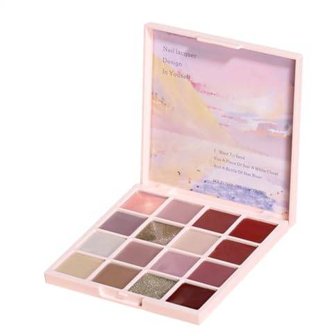Smalto per unghie in gel solido, di smalto per unghie gel,Palette di crema per manicure per smalto gel 16 colori - Gel solido smalto Gel manicure Palette colla per unghie per le donne