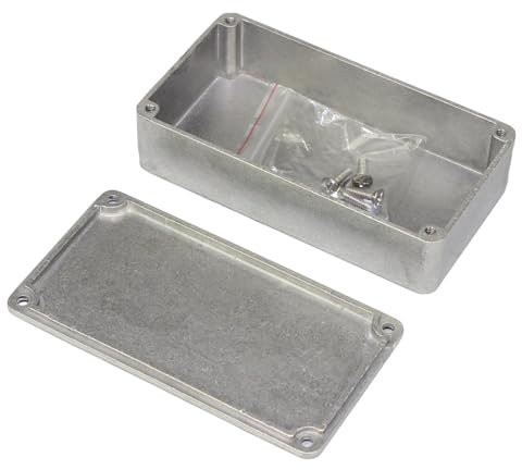 Uitndvyte Effektpedal Aluminium Stomp Box Gehäuse Gitarre Instrument Koffer Aufbewahrung Halter E-Gitarre Gehäuse Ersatz