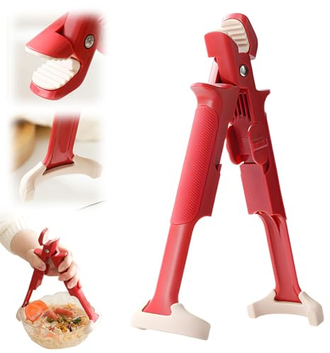 Multi-Purpose Anti-Scald Bowl Holder Clip, 2025 New Dish Plate Lifter Tool, Hot Bowl Gripper Tong, Heat Resistant Non-Slip Grip, Microwave Oven Steamer Use (1)