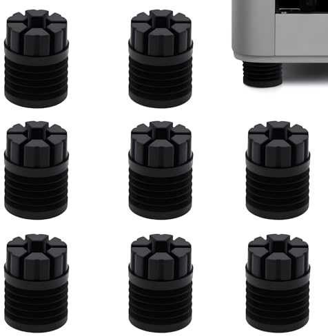 QIMATOP Anti-Vibration Feet für Bambu Lab X1 / X1C / X1E / P1P / P1S – 8 Stück Silikon-Stoßdämpferfüße, Geräusch- & Vibrationsreduzierung, Stabile 3D-Drucker Zubehör