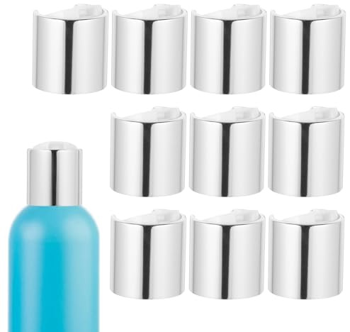 Homoyoyo Lot de 10 Bouchons de Bouteille à Pression en Plastique, Remplacement pour Flacons de Lotion et Gel Bain, Anti-Fuite