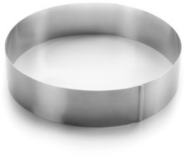 LACOR 68624 Kuchen/Ausstechformer, rund 24 x 6 cm | Aus lebensmittelechtem Edelstahl gefertigt; hohe Korrosionsbeständigkeit und Haltbarkeit im täglichen Gebrauch
