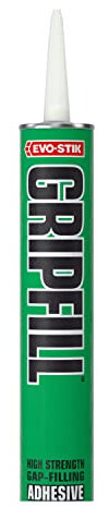 EVO-STIK GRIPFILL Gap Filling Adhesive, Bonds almost any surface, Colour: Buff, 350ml