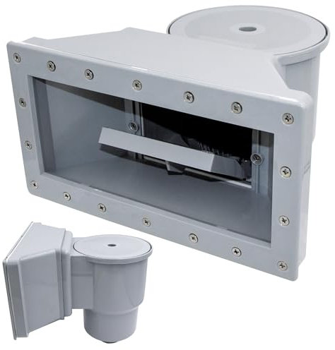 Hydrotools Swimline 8939 G Large Plat Thru-Wall Piscine Écumoire, Gris