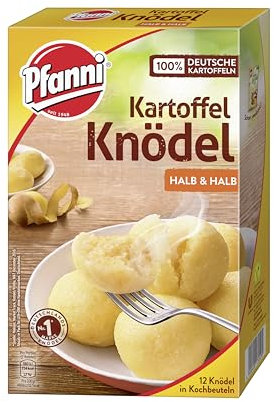 Pfanni Kartoffel Knödel Halb & Halb der Klassiker für ein leckeres Kartoffelgericht mit 100% deutschen Kartoffeln 7x 400 g