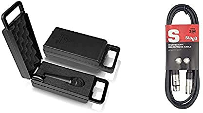 Behringer XM8500 Ultravoice Dynamic Cardioid Vocal Microphone & Stagg 3m XLR to XLR Plug Microphone Cable