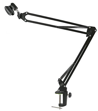 Bras micro, Support de Suspension Microphone de Radiodiffusion forme Ciseaux bras perche
