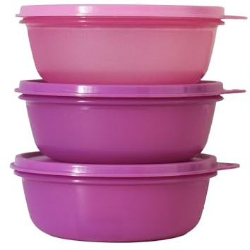 Tupperware Lot de 3 récipients alimentaires pour restes de nourriture (600 ml)