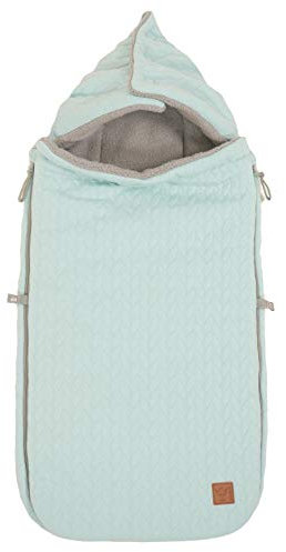 Kaiser 65670550 Kinderwagen Fußsack Knitty - Knit Design super soft, mint, grün