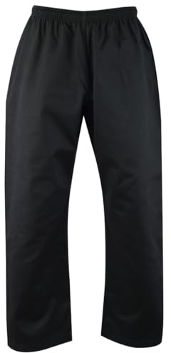 Malino Gear Separata Karate Byxor Vuxen 207 ml Poly Bomull Svart Storlek
