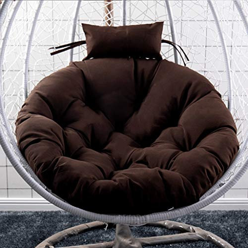 Hängen Ei Hängestuhl Kissen Pad Dicke Schaukel Sitzkissen mit Kissen Runde Schaukelstuhl Kissen for Terrasse Kein Stuhl Durchmesser 105 cm (41 Zoll) (Color : H)