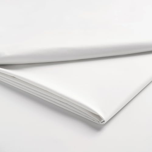 Christy Super King Flat Bed Sheets | 400TC Luxury Bedding | White | 100% Cotton Sateen | Soft Silky Bed Linen