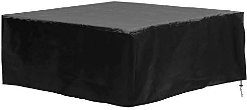 JQDZX Copertura - Vasca Piscine Tonde, 210D Impermeabile Antipolvere Resistente Ai Raggi UV Quadrata Protezione, per Piscina Spa (244 * 244 * 90cm,black)