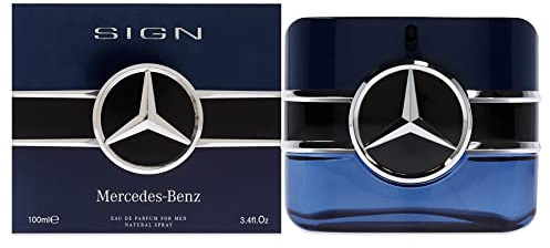 Mercedes Benz Sign - Eau de Parfum for Men - Long Lasting Mens Cologne - Tonka Bean, Lavender, Patchouli Cologne for Men - Perfume for Men - 3.4 oz