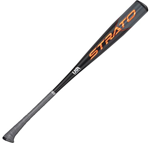 Axe Bat 2023 Strato (-10, 2-5/8 Zoll) USA Baseballschläger, 1-teilige Legierung, Schwarz/Grau/Kupfer (71,1 cm/510 g)