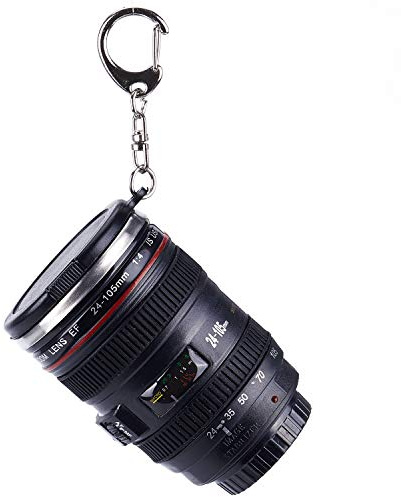 Mini tasse de voyage en acier inoxydable avec objectif d'appareil photo, parfaite pour le camping, la randonnée, la chasse et le rangement au bureau