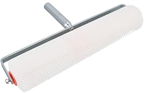 TOPINCN Estrichwalze mit Stacheln, PVC-Kunststoff, Selbstnivellierend, Entschäumend, Stachelwalze, Runde, Dicke Nadel, Bodenbelüftungswalze, Epoxidzement, Bauwerkzeuge, 28 Mm