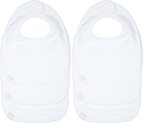 LÄSSIG Baby Lätzchen Set (3 Stk.) Neugeborene Sabberlätzchen Klettverschluss/Newborn Bib Set