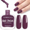 TOMICCA Nail Polish, 15ML Violet Nail Polish, Romantic Purple Water- based Nail Varnish Non-toxic Environmental & Healthy, DIY Manicure Decorations