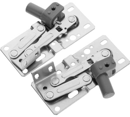 QUMIIRITY Scharniere Mit Sanftem Schließmechanismus Aus Eisen Gebürstetes Nickel-finish Für Küchenschränke Scharnier Zum Herauskippen Der Ablage Mit Funktion